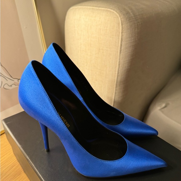NWT Saint Laurent Blue Pump SS23 - Picture 4 of 6